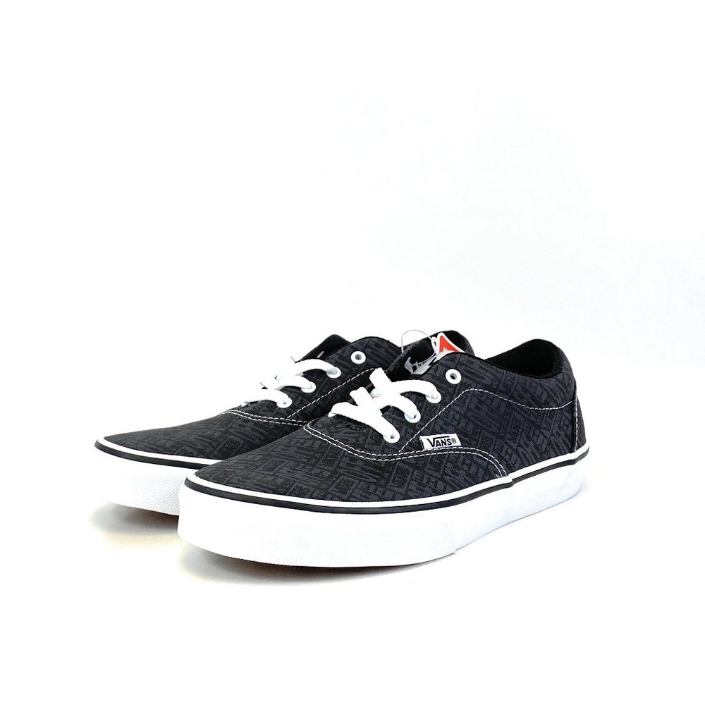 Doheny Youth Sneakers Black & Grey Logo Graphic